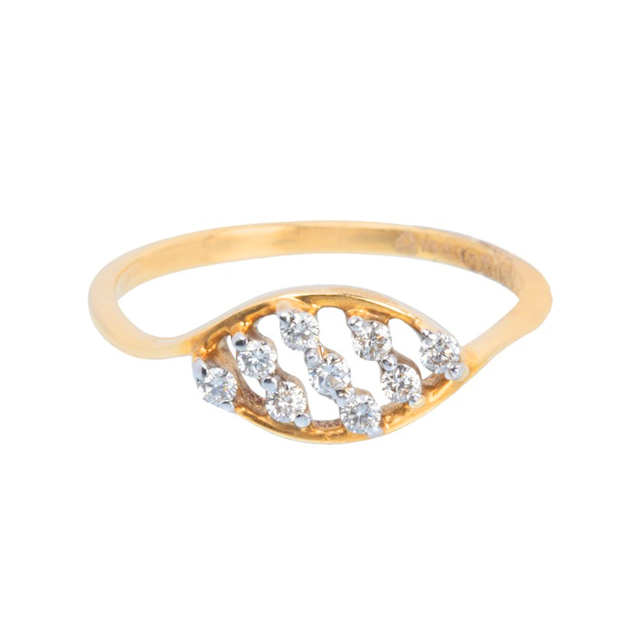 Floral Design Diamond Rose Gold Ring - JD SOLITAIRE